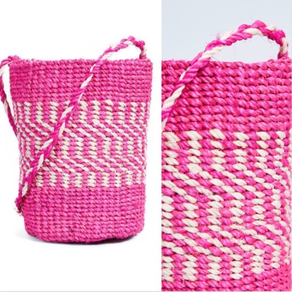 Pink Straw Crossbody - Picture 5 of 15